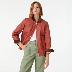 NEW WITH TAGS J.Crew X Liberty Barn Jacket in Brick Red